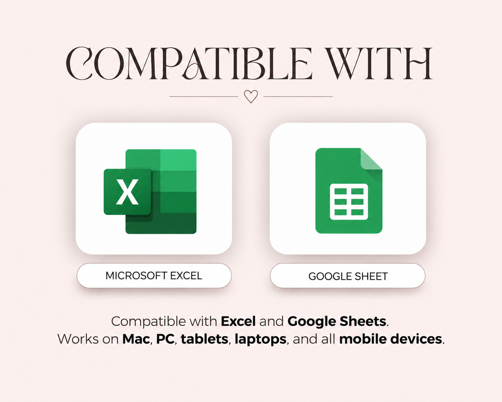 All-in-One Wedding Planner | Excel & Google Sheets