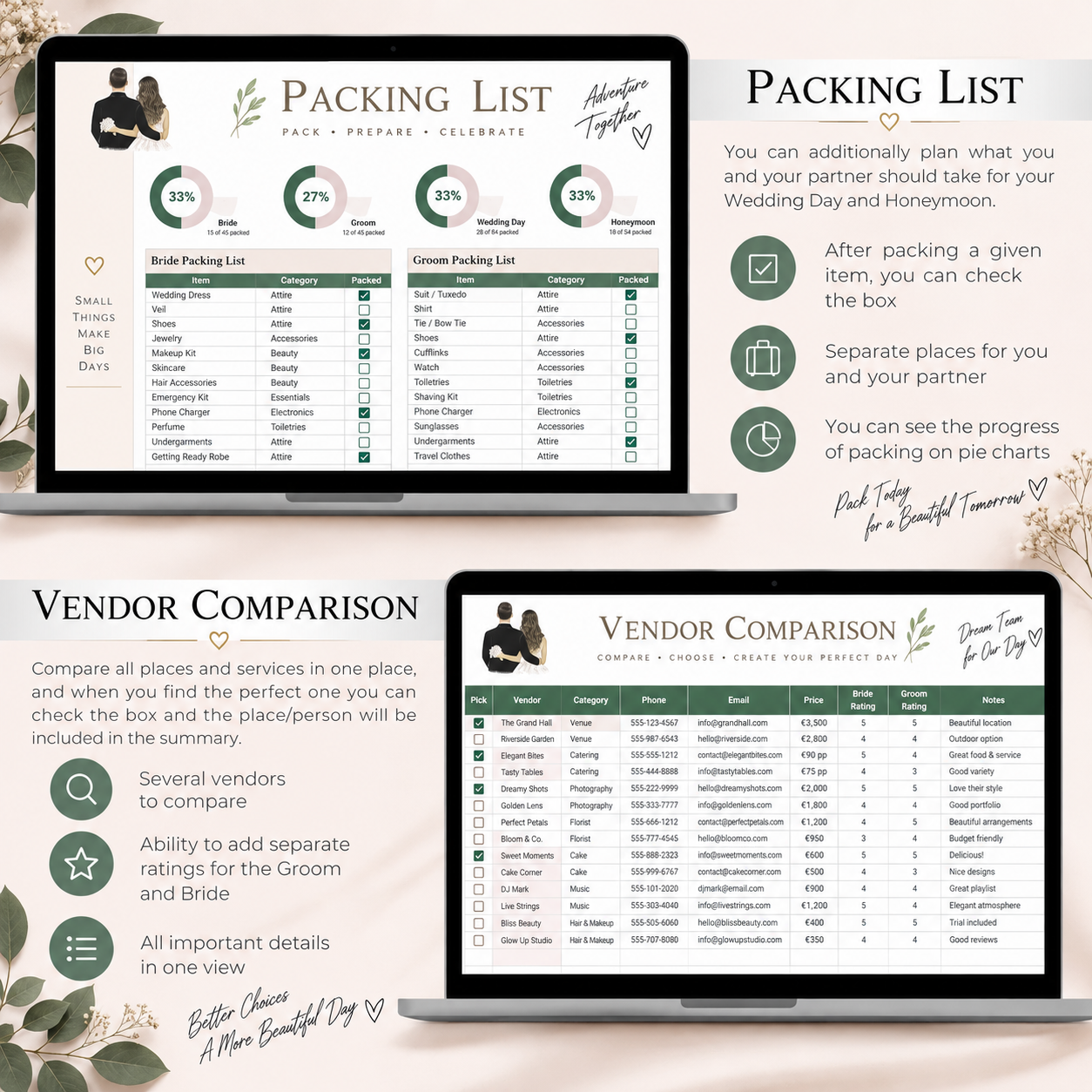 All-in-One Wedding Planner | Excel & Google Sheets